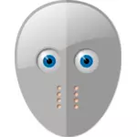 Fechten-Maske mit Augen-Vektor-Bild