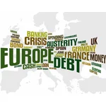 यूरो संकट शब्द क्लाउड