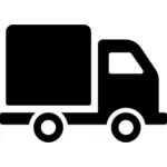 Vrachtwagen vector silhouet