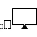 Desktop, tablet, ponsel