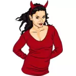 Devilish lady image