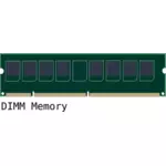 Gráficos del vector de módulo DIMM de la memoria de la computadora