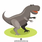 Art de dessin animé de dinosaure