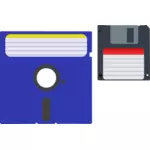 Two floppy disks