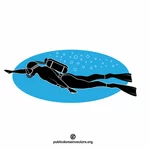 Mergulhador clip-art