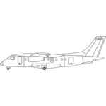 Jet profil vektor