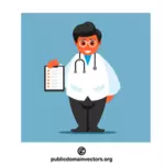 Doctor with a checklist