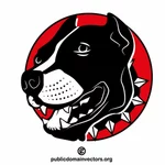 Simbol logo kepala anjing