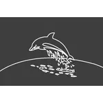 Dolfijn silhouet
