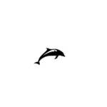 Dolphin vector drawing
