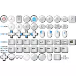Colecţie de butoane de tastatură PC