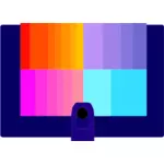 Vektorbild av rainbow plånbok