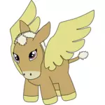 Pegasus măgar în zbor