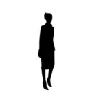 kvinne svart silhouette