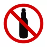 Drink geen alcohol vector afbeelding