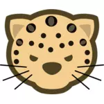 Japanilainen Dou Shou Qi leopardi vektori clipart