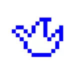 Mír holubice pixelů