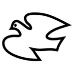 Simple peace dove