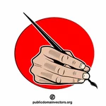 Écrire avec un stylo plume