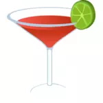Cocktail avec image vectorielle de chaux