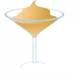 Romige martini vector tekening
