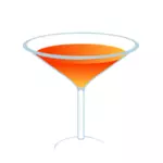 Vector illustration of orange cocktail