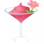 Vector afbeelding van roze cocktail