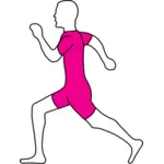 Jogging manusia vektor