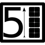 Pinoa viisi pictogram-vektori ClipArt-kuvaa