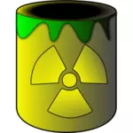 Vector illustration of toxic dump bin