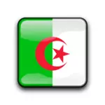 Глянцевый Алжира векторная флаг