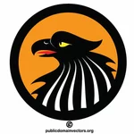 Logotype with silhouette of an eagle