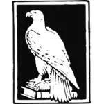 Eagle on books