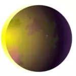 Ilustraţie de eclipsă de soare în spatele pământului