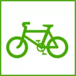 Eco biciclete vector icon