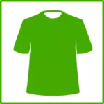 Eco gröna kläder vektor icon