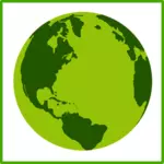 Eco Earth vector icon