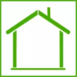 Eco house vektor icon