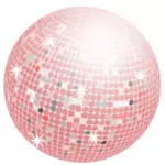 ピンクのディスコ ボール