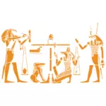 Gul egyptisk konst