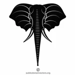 Gajah siluet grafis