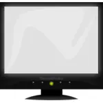 LCD عام مقطع متجه الشاشة الفن