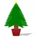 Pohon Natal mengkilap vektor