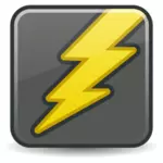 बिजली आइकन वेक्टर छवि