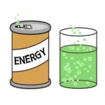 Bebida energética efervescente