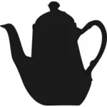Dibujo vectorial de pote de té