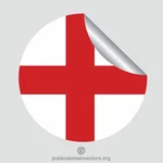 Inglese bandiera peeling adesivo