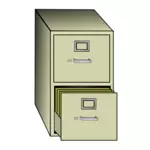 File cabinet vector clip art