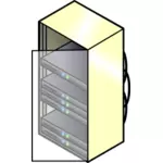 Servers closet vector image