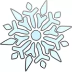 Vektorgrafiken von segmentierten Schneeflocke